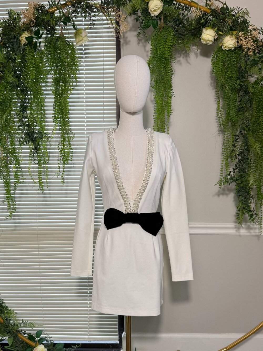 aŠady | Pearls On My Mind Mini Dress